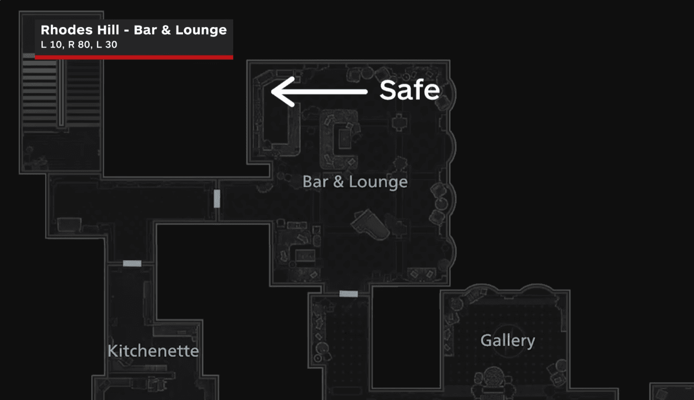 caja fuerte resident evil requiem bar and lounge codigo ubicacion re9