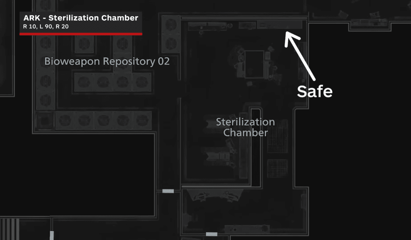caja fuerte resident evil requiem sterilization chamber codigo ubicacion re9